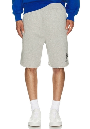 No Problemo Nyp Sweatshort in Grey Marl - Grey. Size S (also in L, XS).