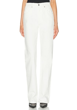 NILI LOTAN Joan Straight Leg in Cream - White. Size 27 (also in 30).