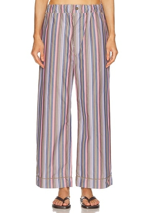 OURS THE BRAND Essenza Pant in Villa Sole - Blue. Size M (also in S).