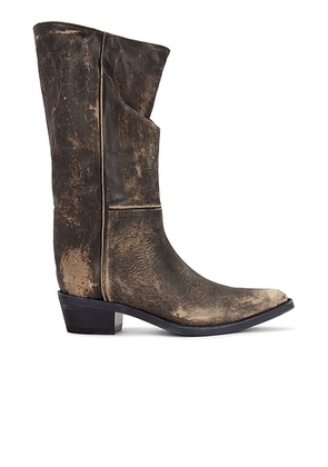 KHAITE Clive 35 Boot in Vintage Black - Black. Size 37.5 (also in 36.5, 37, 39, 39.5, 41).