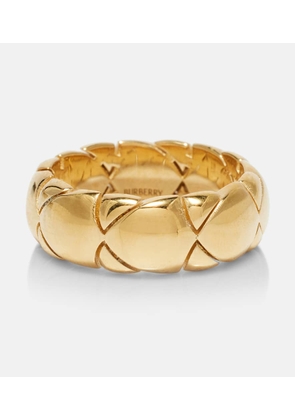 Burberry Shield Segment gold-plated sterling silver ring