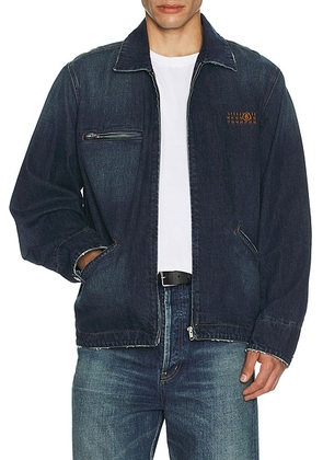 MM6 Maison Margiela Sportsjacket in Medium Blue - Blue. Size 48 (also in 52).