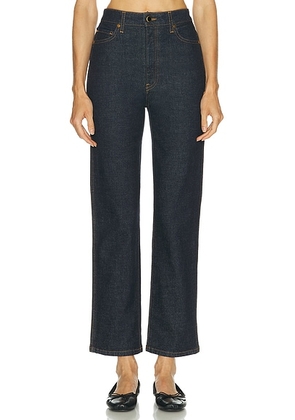 KHAITE Abigail Straight Leg in Benson - Blue. Size 26 (also in 24, 27, 30).