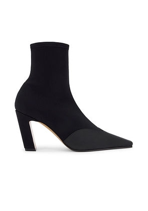 KHAITE Nevada Ankle Stretch Boot in Black - Black. Size 36.5 (also in 39.5).