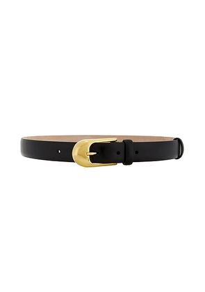 KHAITE Dome 25mm Belt in Black & Gold - Black. Size 95 (also in ).