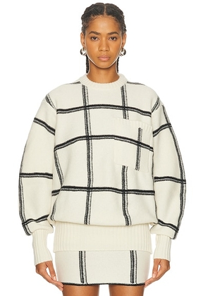 Missoni Wool Crewneck Sweater in White Base - Cream. Size 40 (also in 36).