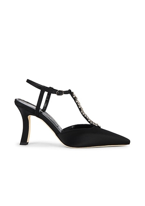 Manolo Blahnik Sufik 90 Pump in Black - Black. Size 36.5 (also in 36, 37, 37.5, 38.5).