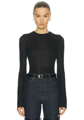 KHAITE Elm Top in Black - Black. Size S (also in XS, L).