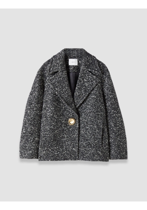 Agar Donegal Tweed Wool Coat - 34
