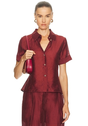 L'Academie by Marianna Liya Top in Red - Red. Size M (also in S, XL, XS, XXS).