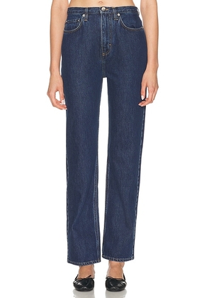 Loulou de Saison Jude Straight Leg in Washed Blue - Blue. Size 27 (also in 28, 29, 30, 31).
