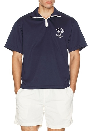 Oyster OTC On Court & Off Court Polo in Navy - Navy. Size M (also in S, L, XL/1X).