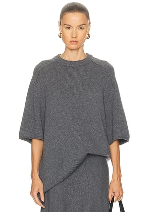 Lisa Yang Elvina Sweater in Graphite - Charcoal. Size 1 (also in 0).