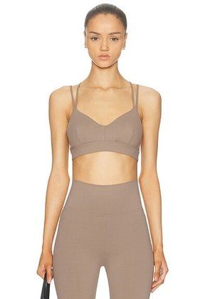 NORBA Strappy Bralette in Mocca - Beige. Size M (also in XS, S, L).