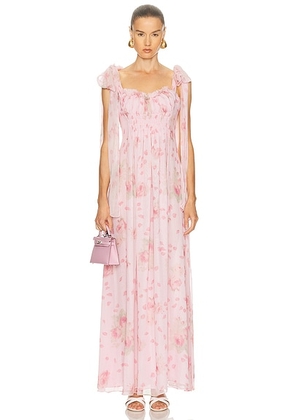 LoveShackFancy Marlana Dress in Maple Blush - Pink. Size 2 (also in 0, 4).
