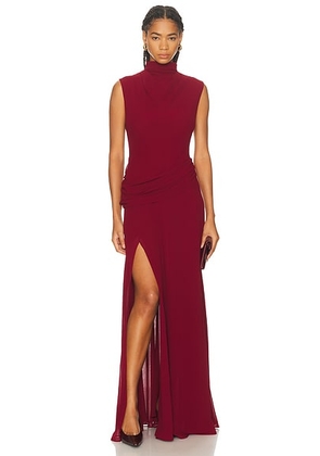 L'Academie by Marianna Amouage Gown in Wine - Wine. Size M (also in L, S, XL, XS, XXS).
