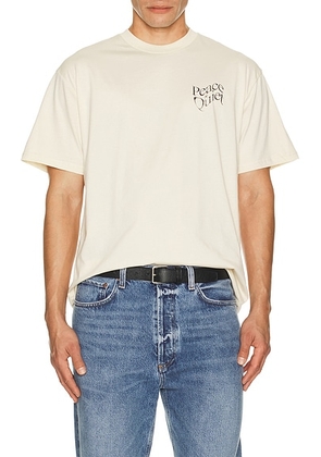Museum of Peace and Quiet Warped T-Shirt in Bone - White. Size S (also in M, XS).