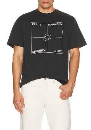Museum of Peace and Quiet Four Corners T-Shirt in Black - Black. Size S (also in M).