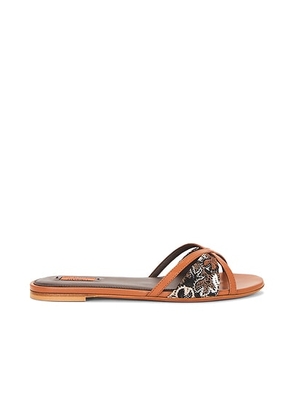 Missoni Mara Raschel Sandal in Lame Brown - Brown. Size 36.5 (also in 36, 37, 38, 38.5, 39.5).