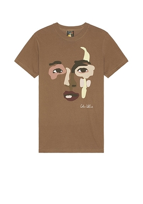 KidSuper Face Tee in Espresso - Brown. Size S (also in M).