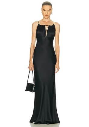 NILI LOTAN Ardelle Gown in Black - Black. Size 2 (also in 4, 6, 8).