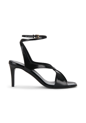 KHAITE Liria Ankle Strap 75 Sandal in Black - Black. Size 36.5 (also in 36, 38, 41).