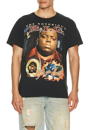 Madeworn Notorious BIG T-Shirt in Coal - Black. Size M (also in S).