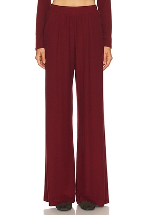 LESET Lauren Pleated Pocket Pant in Pinot - Burgundy. Size S (also in L).
