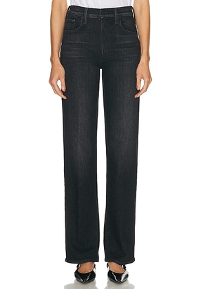 MOTHER The Rambler Zip Heel Jeans in Keep It Sharp - Black. Size 24 (also in 26, 27, 28, 29, 30, 31, 32).