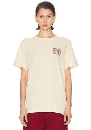 Maison Margiela Short Sleeve T-Shirt in Ecru - Ivory. Size M (also in L).