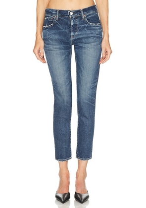 Moussy Vintage Holliston Skinny Jeans in Blue - Navy. Size 24 (also in 26, 27, 29, 30, 31, 32).