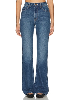 MOTHER The Mixer Heel Jeans in Bangers And Mash - Blue. Size 24 (also in 23, 25, 26, 27, 28, 29, 30, 31, 32, 33, 34).