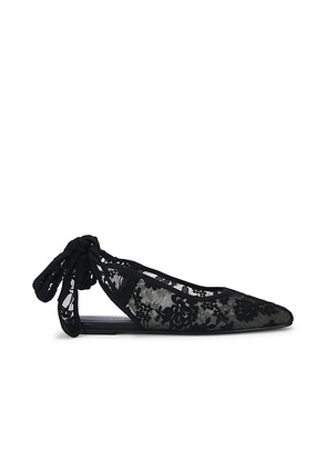 Magda Butrym Lace Ballet Flat in Black - Black. Size 40 (also in 36, 37, 41).