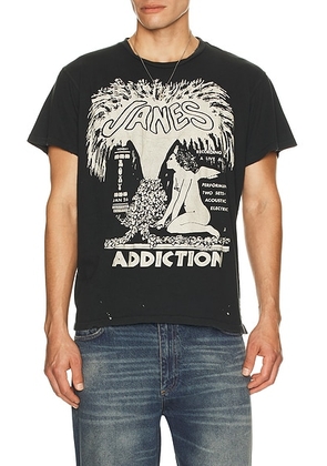 Madeworn Janes Addiction T-Shirt in Coal - Black. Size S (also in L, XL/1X, XXL/2X).