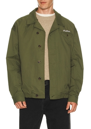 Malbon Golf Elliott Jacket in Olivine - Army. Size S (also in L, M).