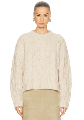 NILI LOTAN Ashley Sweater in Beige Melange - Beige. Size M (also in L, S, XS).