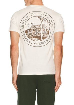 Museum of Peace and Quiet Natural Studies T-Shirt in White - White. Size M (also in L, S, XL/1X, XS).