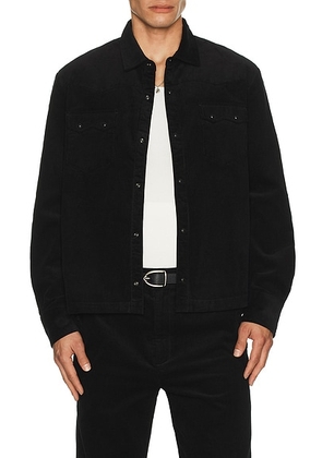 Midnight Rodeo Western Shirt in Black - Black. Size S (also in M, XL/1X, XXL/2X).