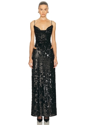 LPA Ava Maxi Dress in Black - Black. Size M (also in L, S, XL, XS, XXS).