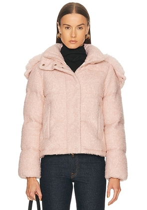 Moncler Virieu Jacket in Dark Pink - Pink. Size 2/M (also in 1/S, 3/L).