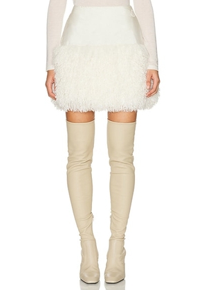 Moncler Skirt in Natural - White. Size 42 (also in 44, 46).