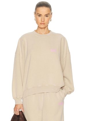 American Vintage Plizzy Sweatshirt in Dune Vintage - Beige. Size M (also in L).