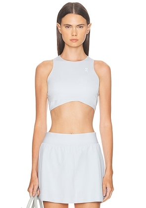 On Court Crop Top in Arctic - Baby Blue. Size XS (also in L).