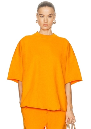 American Vintage Afoma T-Shirt in Agrume Vintage - Burnt Orange. Size XS/S (also in M/L).