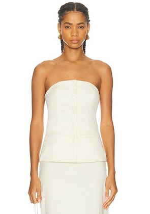 Marlies Grace Olivia Top in Cream - Cream. Size M (also in XS, S, L).