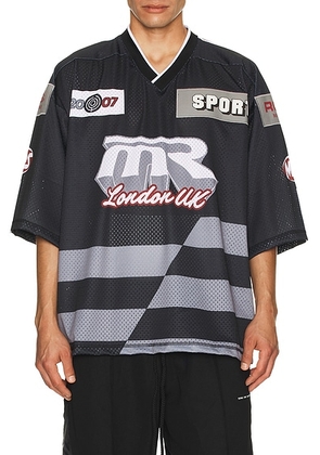 Martine Rose Oversized Hockey Top in Black & Grey - Black. Size XL/1X (also in ).