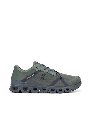On Cloud X 4 Ad Sneaker in Olive & Stone - Green. Size 11 (also in 11.5, 12, 7, 7.5).