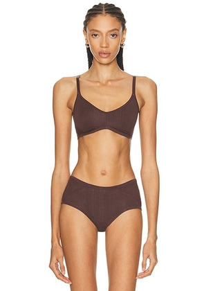 Negative Underwear Whipped Non-wire Bra in Espresso - Brown. Size 1 (also in 0, 5).