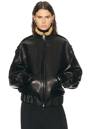 KHAITE Sigi Jacket in Black - Black. Size M (also in S).