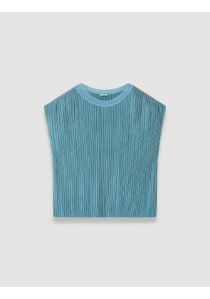 Cedre Pleated Satin Top - 34